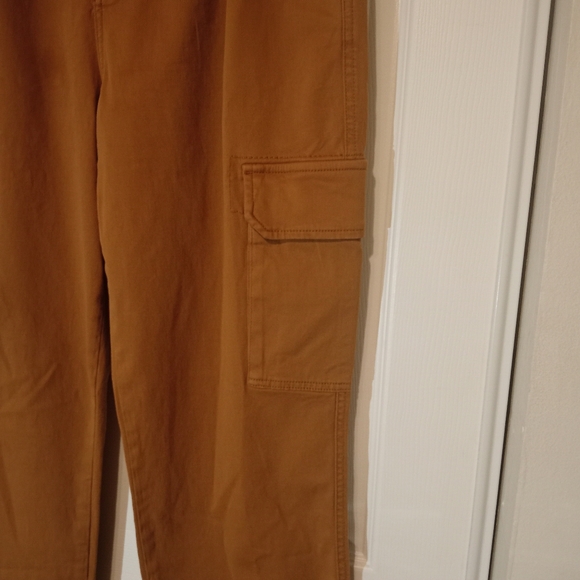 NEW Joe’s Jeans The Precious Cropped Cargo straight leg brown pants Sz 33/ 16 - Picture 3 of 10